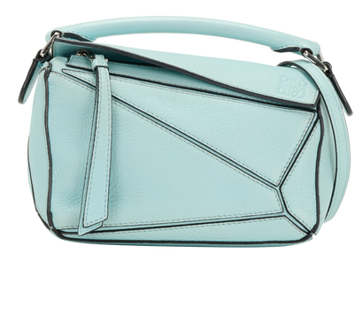 Mini Puzzle, &pound;1,100, Handbags, Blue, Leather, Front view